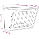 Šieno laikiklis triušiams, 25x18,5x20,5cm, eglės masyvas