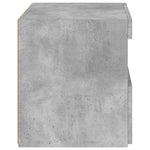 Naktinė spintelė su LED lemputėmis, betono pilka, 50x40x45cm