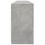 Šoninė spintelė su LED lemputėmis, betono pilka, 181,5x37x67cm