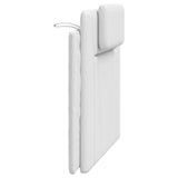 Galvūgalio pagalvėlė, Viana, baltos spalvos, 100 cm, dirbtinė oda