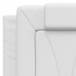 Galvūgalio pagalvėlė, Viana, baltos spalvos, 120cm, dirbtinė oda
