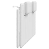 Galvūgalio pagalvėlė, Viana, baltos spalvos, 140cm, dirbtinė oda