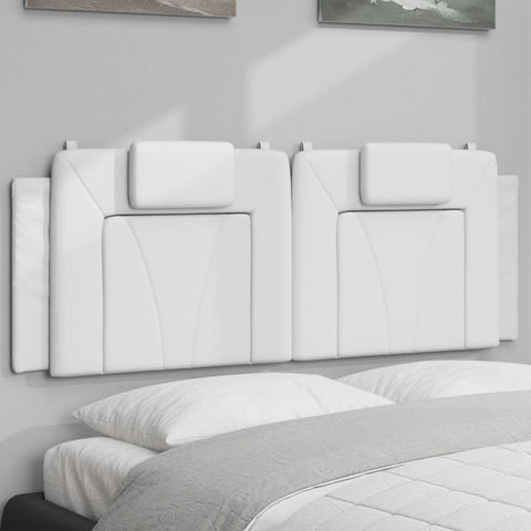 Galvūgalio pagalvėlė, Viana, baltos spalvos, 140cm, dirbtinė oda