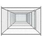 Narvas šunims su durimis, pilkas, 12x2x1,5m, plienas