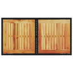 Sodo stalas, juodas, 100x55x73cm, poliratanas/akacijos mediena