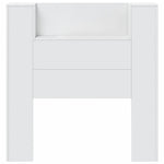 Galvūgalis-spintelė su LED, baltos spalvos, 100x16,5x103,5cm