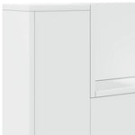 Galvūgalis-spintelė su LED, baltos spalvos, 100x16,5x103,5cm