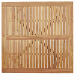 Sodo stalas, 110x110x75cm, akacijos masyvas, kvadratinis