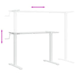 Rašomojo stalo rėmas, baltas, (94–135)x60x(70–114)cm, plienas