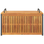 Lauko dėžė pagalvėlėms, 85x45x45/53cm, akacijos masyvas/plienas