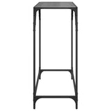 Konsolinis staliukas su juodu stalviršiu, 80x35x81cm, plienas