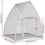 Narvelis triušiams, sidabrinis, 100x105x120cm, plienas
