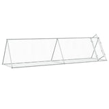 Narvelis triušiams, sidabrinis, 400x105x91cm, plienas