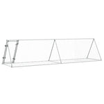 Narvelis triušiams, sidabrinis, 400x105x91cm, plienas