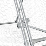 Narvelis triušiams, sidabrinis, 400x105x91cm, plienas