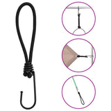 Bungee Virvelė su kabliukais, 25vnt., 17cm