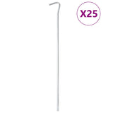 Palapinės kaiščiai, 25vnt., 30cm, skersmuo 7mm, plienas