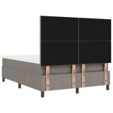 Kiemas lova su čiužiniu Taupe 140 x 190 cm audinys