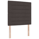 Kiemas lova su čiužiniu Tamsiai ruda 90 x 200 cm audinys