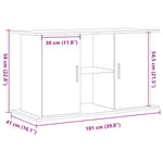 Akvariumo stovas, medienos, 101x41x58cm, apdirbta mediena