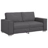 180 cm pločio loveseat sofą su pagalve Pilka Dirbtinė oda