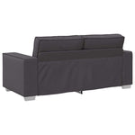 180 cm pločio loveseat sofą su pagalve Pilka Dirbtinė oda