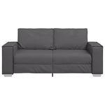 180 cm pločio loveseat sofą su pagalve Pilka Dirbtinė oda
