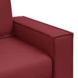 180 cm pločio loveseat sofą Vyno raudona Dirbtinė Oda