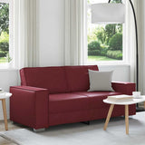 180 cm pločio loveseat sofą Vyno raudona Dirbtinė Oda