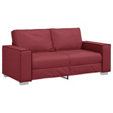 180 cm pločio loveseat sofą Vyno raudona Dirbtinė Oda
