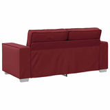 180 cm pločio loveseat sofą Vyno raudona Dirbtinė Oda