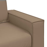 180 cm pločio loveseat sofą su pagalve Kapučino Dirbtinė oda