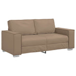 180 cm pločio loveseat sofą su pagalve Kapučino Dirbtinė oda