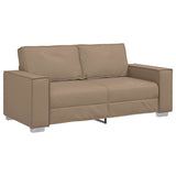 180 cm pločio loveseat sofą su pagalve Kapučino Dirbtinė oda