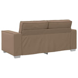 180 cm pločio loveseat sofą su pagalve Kapučino Dirbtinė oda