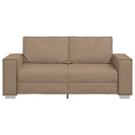 180 cm pločio loveseat sofą su pagalve Kapučino Dirbtinė oda