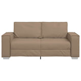 180 cm pločio loveseat sofą su pagalve Kapučino Dirbtinė oda