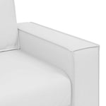 149 cm lovos sofa su pagalve Balta Dirbtinė oda