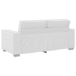 149 cm lovos sofa su pagalve Balta Dirbtinė oda