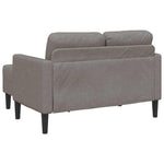 2-vietė sofa su kėdute L formos taupe 125 cm audiniu