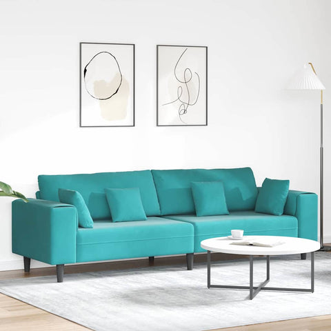 Aksominė sofa su pagalve Turkio 208 cm Aksomas