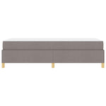 Kiemas lova su čiužiniu Taupe ir balta 90 x 190 cm audinys