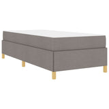 Kiemas lova su čiužiniu Taupe ir balta 90 x 200 cm audinys