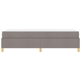 Kiemas lova su čiužiniu Taupe ir balta 90 x 200 cm audinys