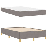 Kiemas lova su čiužiniu Taupe ir balta 120 x 200 cm audinys