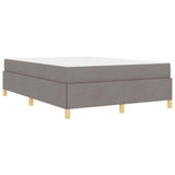 Kiemas lova su čiužiniu Taupe ir balta 160 x 200 cm audinys