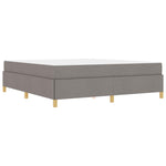 Kiemas lova su čiužiniu Taupe ir balta 180 x 200 cm audinys
