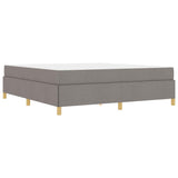 Kiemas lova su čiužiniu Taupe ir balta 180 x 200 cm audinys