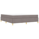 Kiemas lova su čiužiniu Taupe ir balta 180 x 200 cm audinys