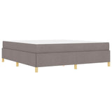 Kiemas lova su čiužiniu Taupe ir balta 180 x 200 cm audinys